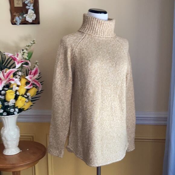 Michael Kors Light Brown Turtleneck Sweater, Size S - Picture 2 of 8